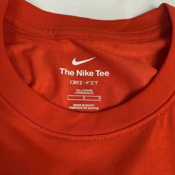Nike Training Dri-FIT T-Shirt Mens Large Tall Red FJ2464-657 Short Sleeve - Picture 7 of 8